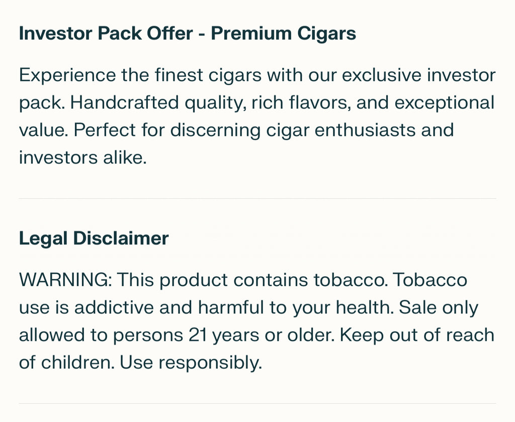 Investor Pack - Not for Resale