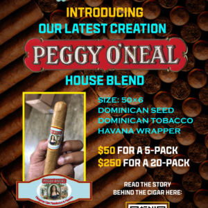 Peggy O’Neal 5 Pack mild cigar - house blend